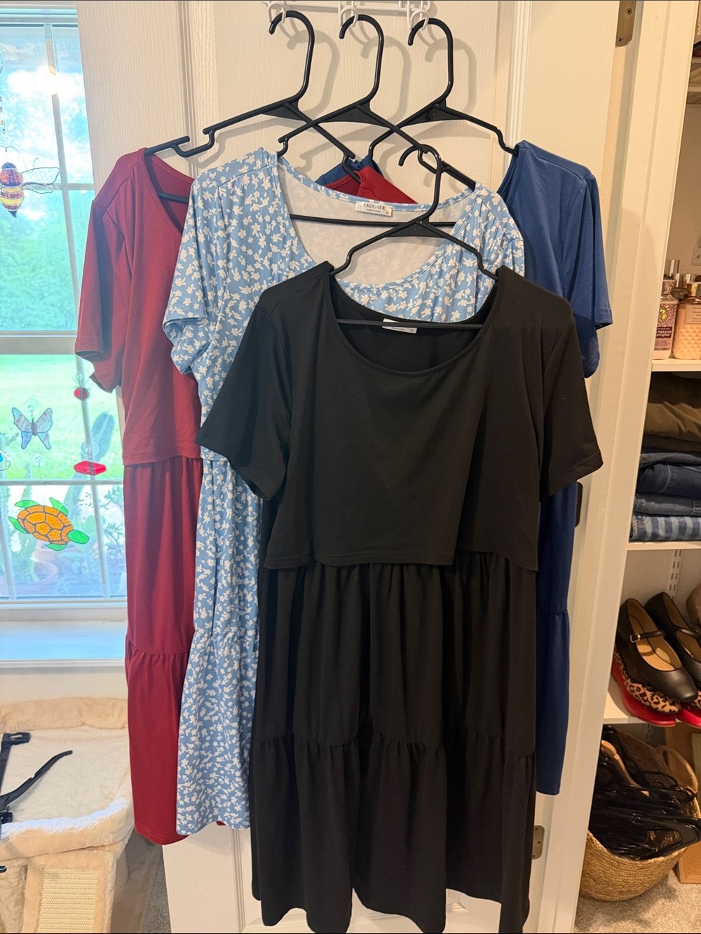 Ekouaer XL- Set of 4 nursing dresses